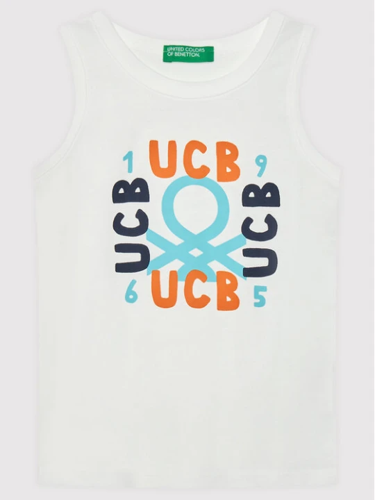 Zdjęcie produktu United Colors Of Benetton Top 3I1XGH002 Biały Regular Fit