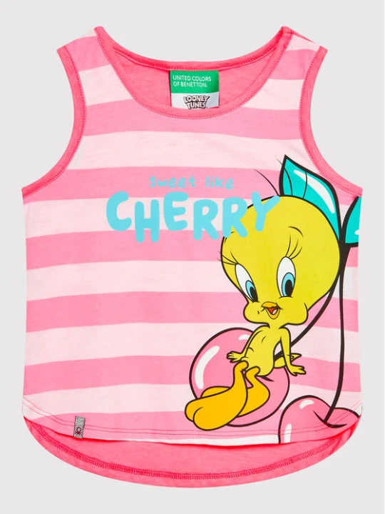 Zdjęcie produktu United Colors Of Benetton Top 3U29GH00D Różowy Regular Fit