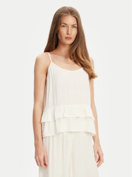 Zdjęcie produktu United Colors Of Benetton Top 4VW95H00B Écru Relaxed Fit Kremowy