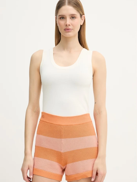 Zdjęcie produktu United Colors of Benetton top damski z wiskozy beżowy