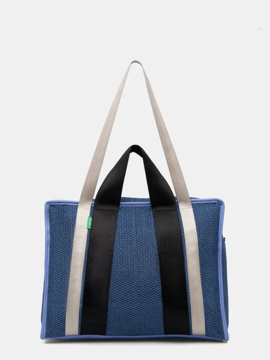 Zdjęcie produktu United Colors of Benetton torebka shopper damska pleciona niebieski