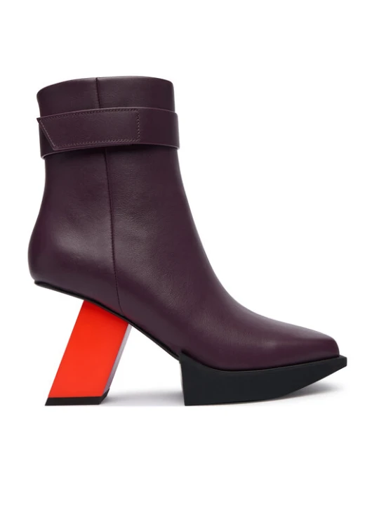 Zdjęcie produktu United Nude Botki Construct Bootie HI 1102499316 Bordowy