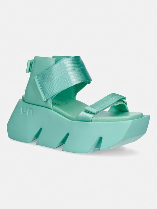 Zdjęcie produktu United Nude sandały na platformie damskie Bull Run turkusowy