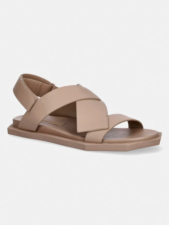 Zdjęcie produktu United Nude sandały z odkrytą piętą damskie skórzane Poly Straps Lo Unisex-L beżowy