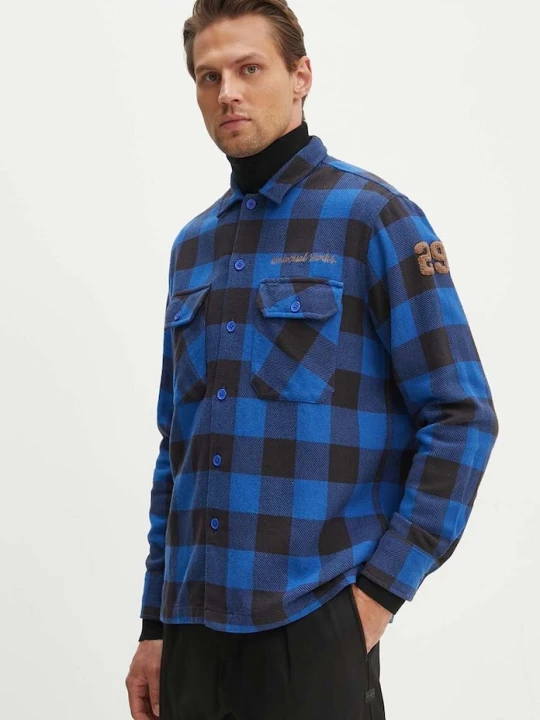 Zdjęcie produktu Universal Works koszula bawełniana L/S UTILITY SHIRT niebieski