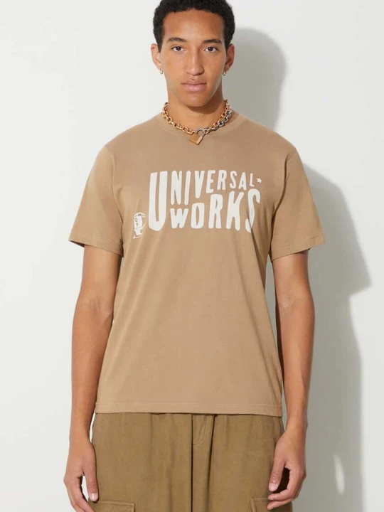 Zdjęcie produktu Universal Works t-shirt bawełniany MYSTERY TRAIN PRINT TEE