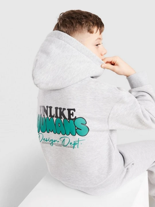 Zdjęcie produktu Unlike Humans Bluza Z Kapturem Design Dept szary