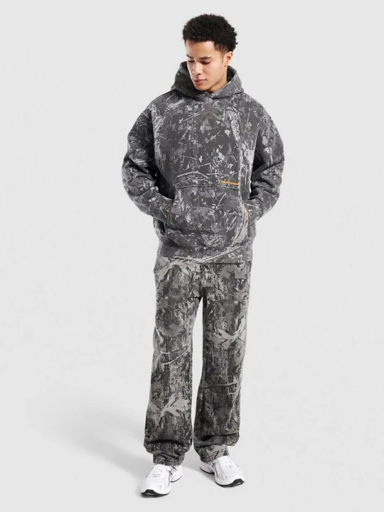 Zdjęcie produktu Unlike Humans Bluza Z Kapturem Camo Wessex czarny