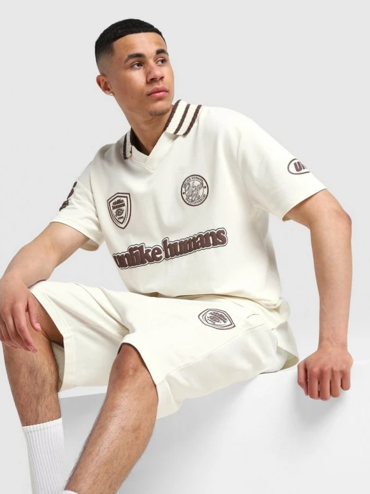 Zdjęcie produktu Unlike Humans T-Shirt Goal Polo beżowy