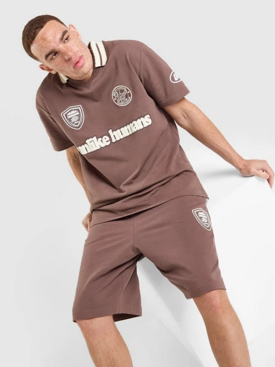 Zdjęcie produktu Unlike Humans T-Shirt Goal Polo brązowy