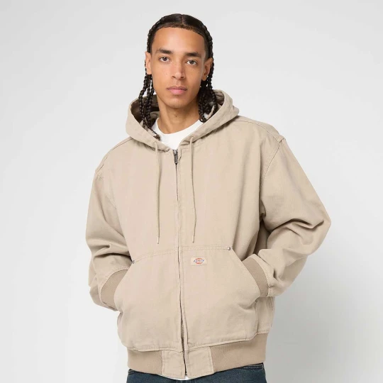 Zdjęcie produktu Unlined Canvas Hooded Bomber Dickies beż