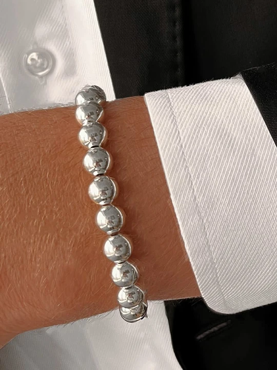 Zdjęcie produktu Uomo Srebrna bransoletka rozmiar: M