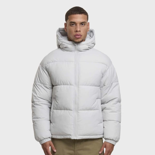 Zdjęcie produktu Shiny Puffer Jacket With Hood Urban Classics szary