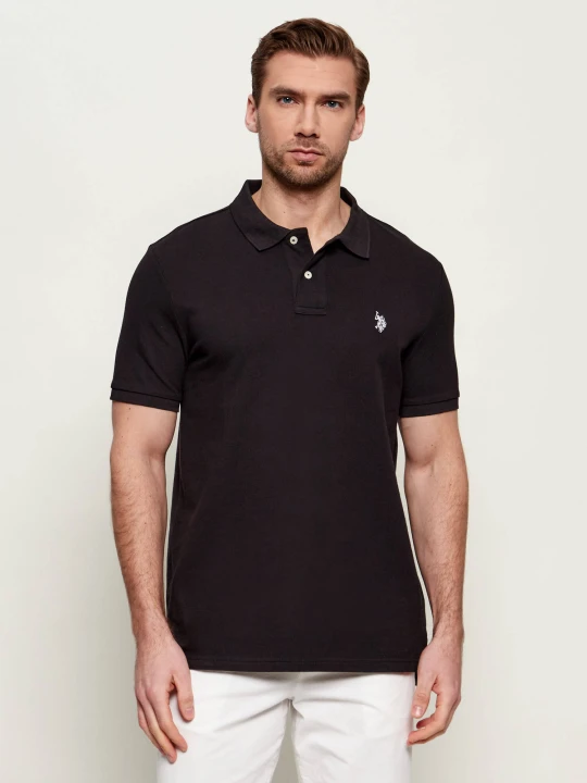Zdjęcie produktu US Polo ASSN Polo | Classic fit | pique czarny