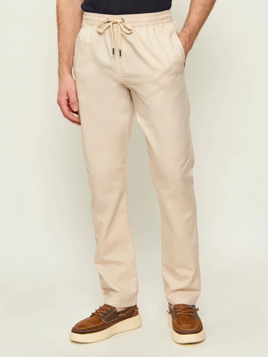 Zdjęcie produktu US Polo ASSN Spodnie | Classic fit | z dodatkiem lnu beżowy
