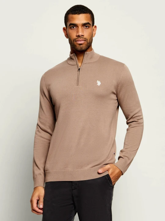 Zdjęcie produktu US Polo ASSN Sweter | Slim Fit beżowy