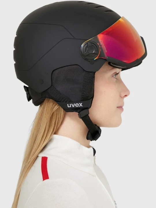 Zdjęcie produktu Uvex kask narciarski Wanted Visor czarny