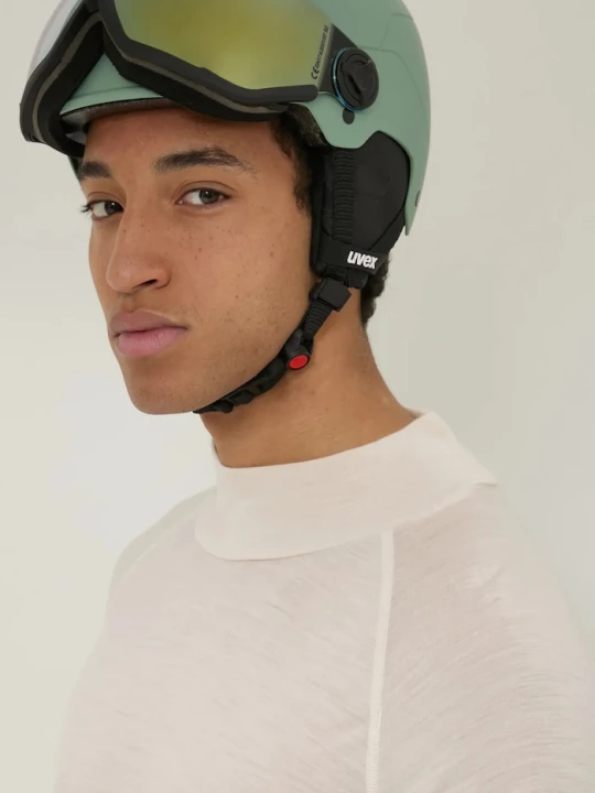 Zdjęcie produktu Uvex kask narciarski Wanted Visor zielony