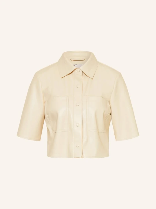 Zdjęcie produktu V By Vera Mont Bluzka Koszulowa Imitująca Skórę beige