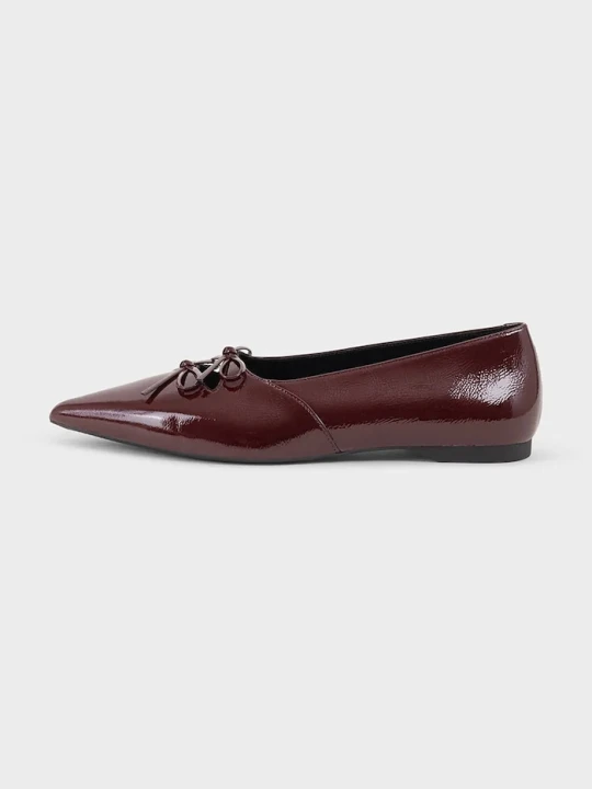 Zdjęcie produktu Vagabond Shoemakers baleriny skórzane HERMINE bordowy