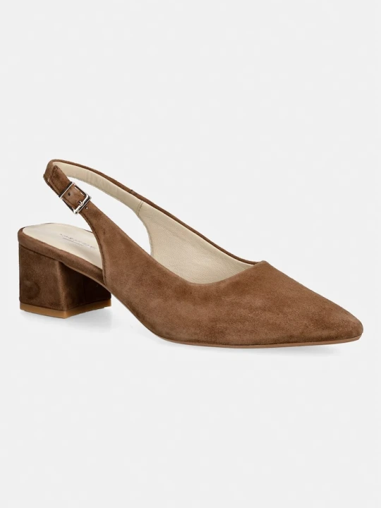 Zdjęcie produktu Vagabond Shoemakers czółenka z odkrytą piętą nubukowe MARTA brązowy