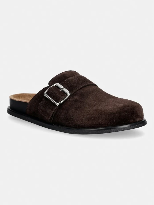 Zdjęcie produktu Vagabond Shoemakers klapki damskie zamszowe EFFIE brązowy