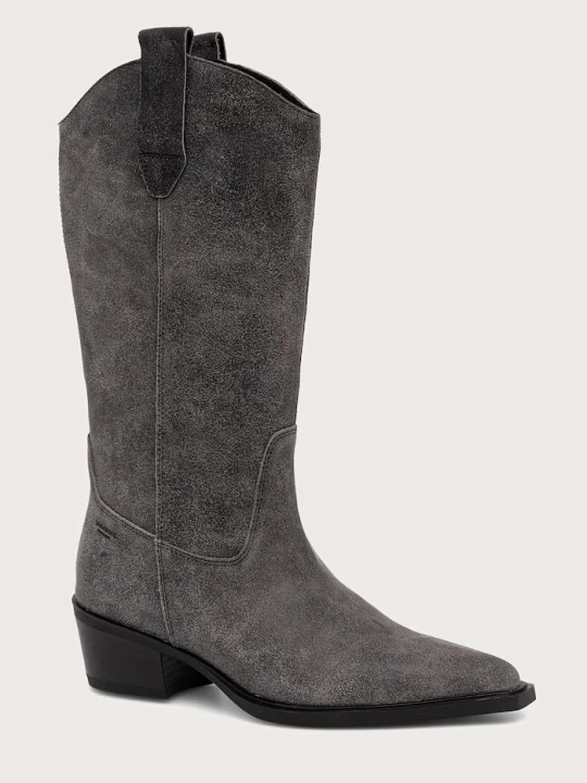 Zdjęcie produktu Vagabond Shoemakers kowbojki na słupku damskie skórzane KELSEY szary