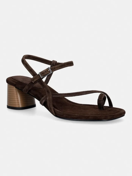 Zdjęcie produktu Vagabond Shoemakers sandały na słupku zamszowe EVIE brązowy