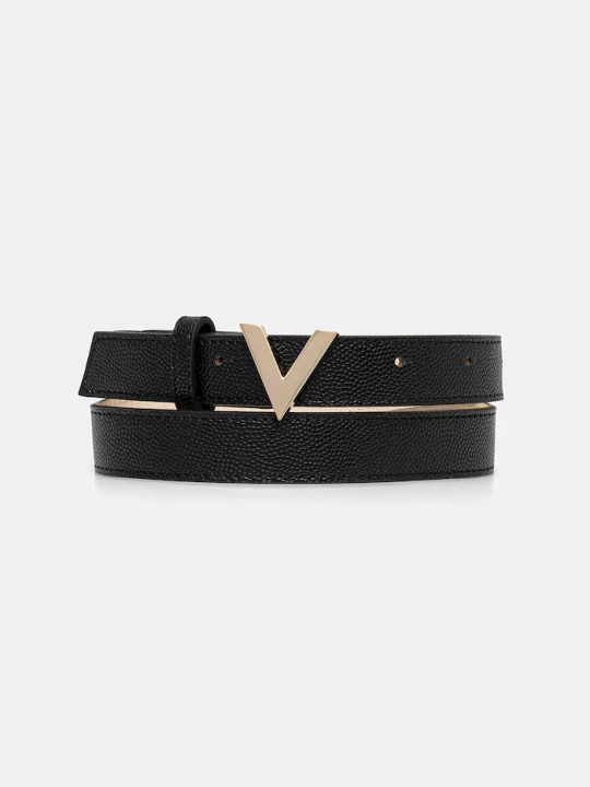 Zdjęcie produktu Valentino Bags pasek damski z imitacji skóry czarny