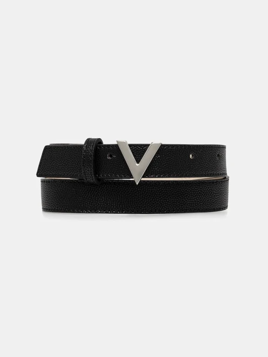 Zdjęcie produktu Valentino Bags pasek damski z imitacji skóry czarny