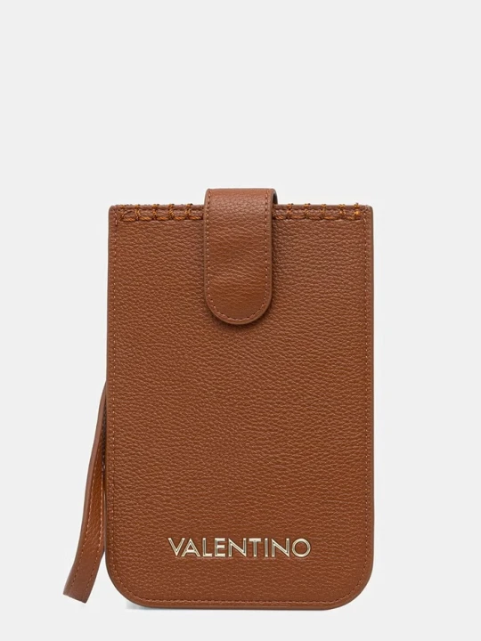 Zdjęcie produktu Valentino Bags pokrowiec na telefon damski z imitacji skóry ALEKSANDRA brązowy