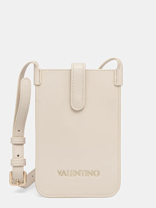 Zdjęcie produktu Valentino Bags pokrowiec na telefon damski z imitacji skóry CLIO RE beżowy