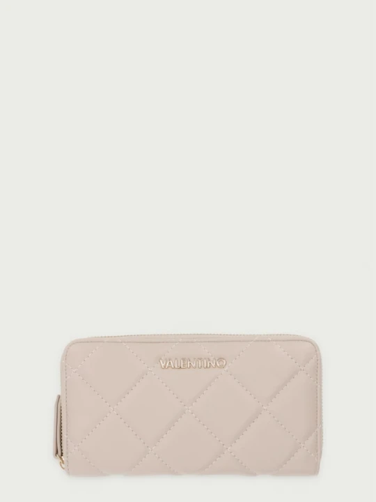 Zdjęcie produktu Valentino Bags portfel damski z imitacji skóry beżowy