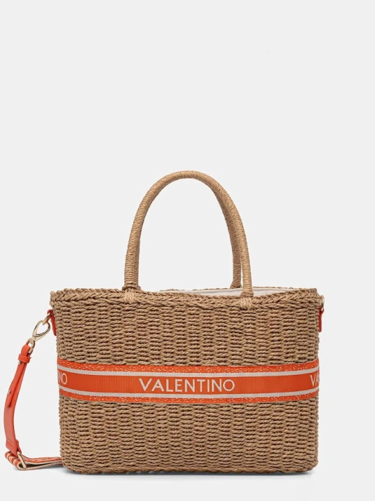Zdjęcie produktu Valentino Bags torba plażowa damska BOHO beżowy