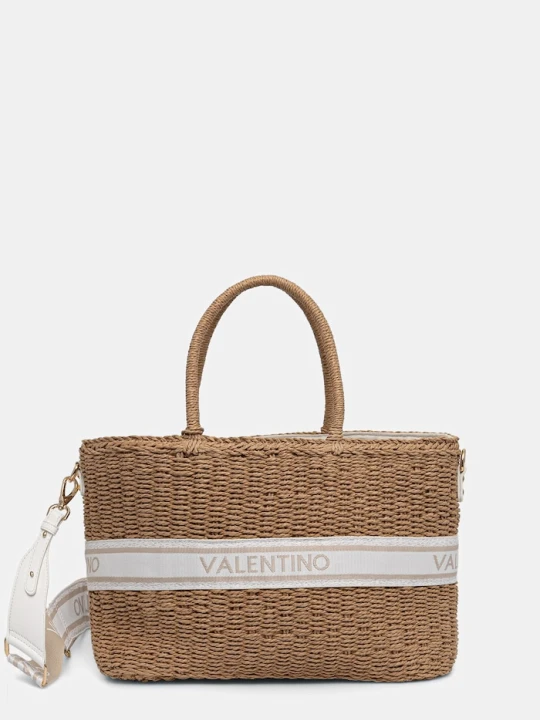 Zdjęcie produktu Valentino Bags torba plażowa damska BOHO beżowy
