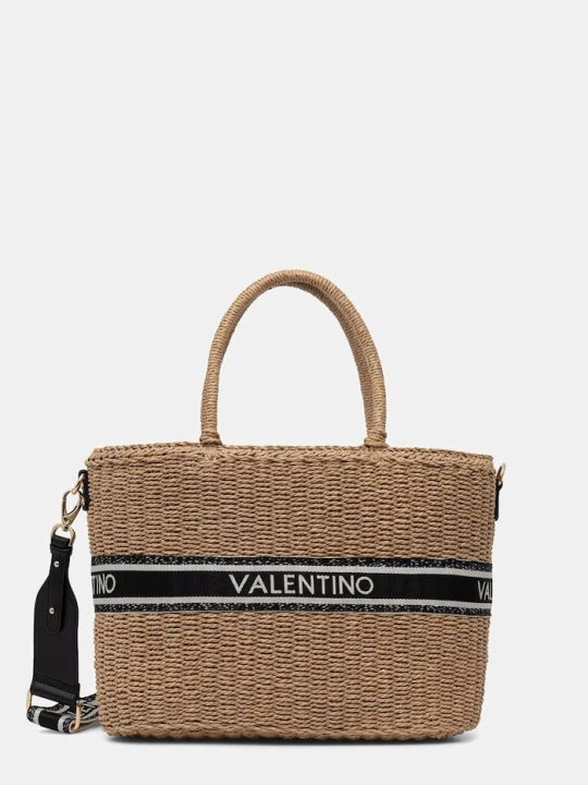 Zdjęcie produktu Valentino Bags torba plażowa damska BOHO beżowy