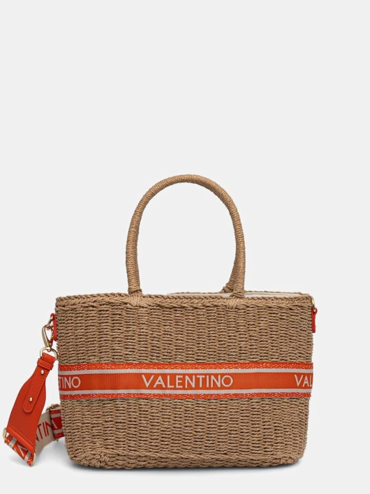 Zdjęcie produktu Valentino Bags torba plażowa damska BOHO beżowy