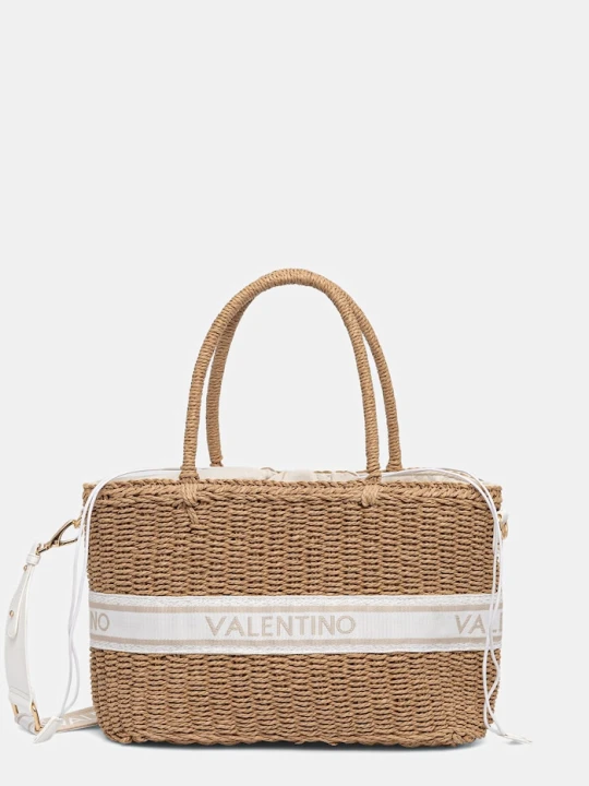 Zdjęcie produktu Valentino Bags torba plażowa damska BOHO beżowy