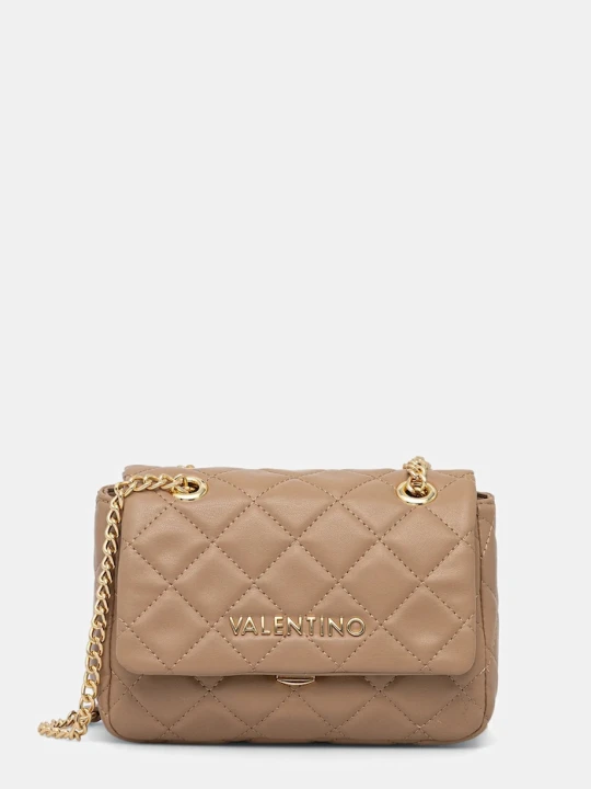 Zdjęcie produktu Valentino Bags torebka crossbody damska z imitacji skóry beżowy
