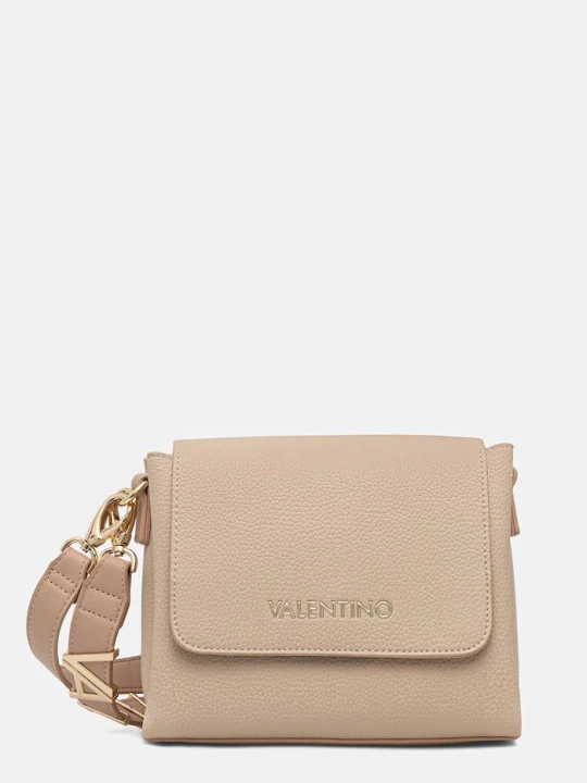 Zdjęcie produktu Valentino Bags torebka crossbody damska z imitacji skóry beżowy