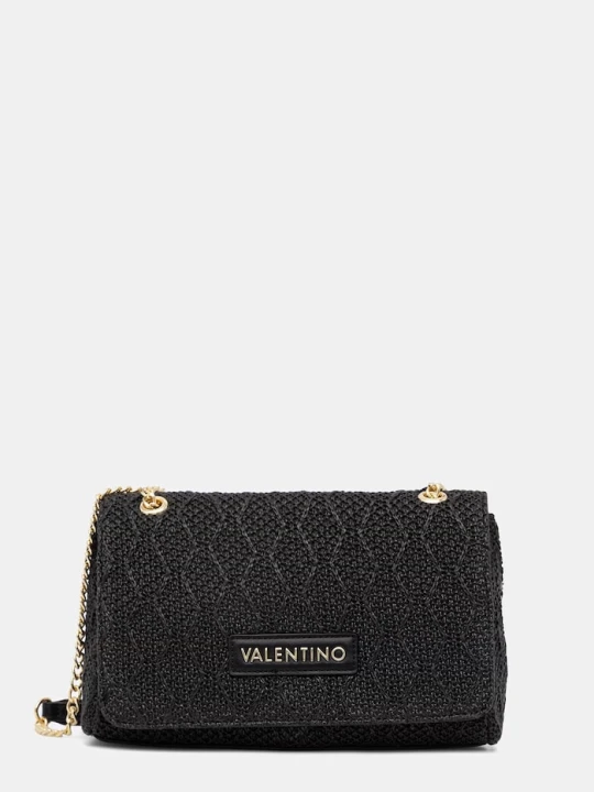 Zdjęcie produktu Valentino Bags torebka crossbody damska pleciona OCARINA SUMMER czarny
