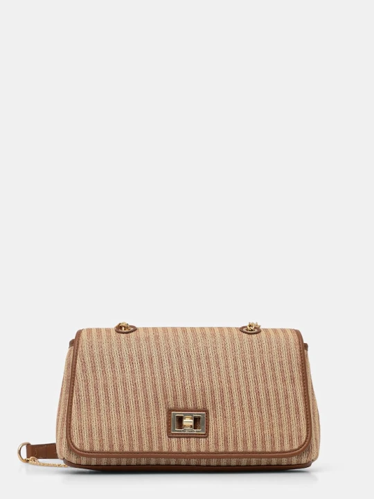 Zdjęcie produktu Valentino Bags torebka crossbody damska pleciona SELENE beżowy