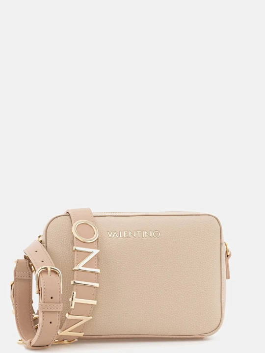 Zdjęcie produktu Valentino Bags torebka crossbody damska z imitacji skóry beżowy