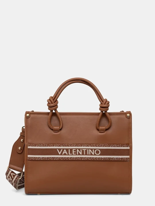 Zdjęcie produktu Valentino Bags torebka crossbody damska z imitacji skóry AELLA brązowy