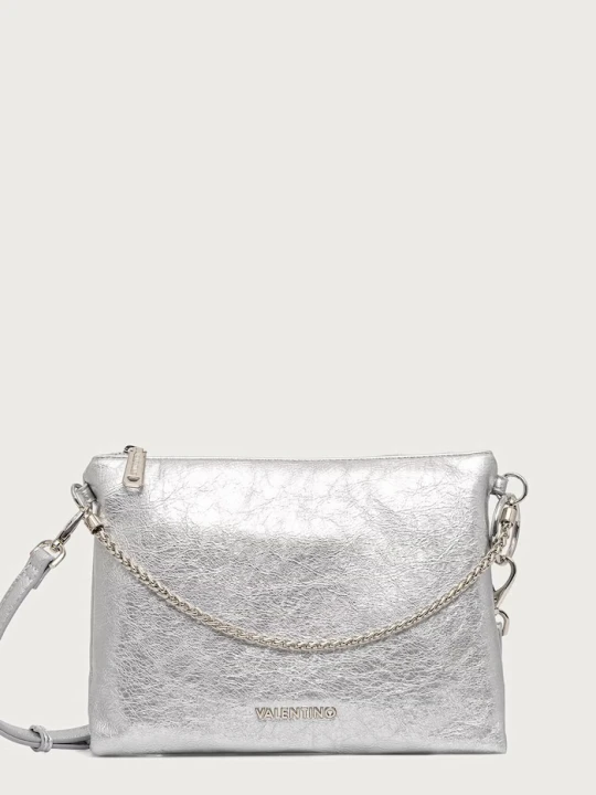Zdjęcie produktu Valentino Bags torebka crossbody damska z imitacji skóry LUMI srebrny
