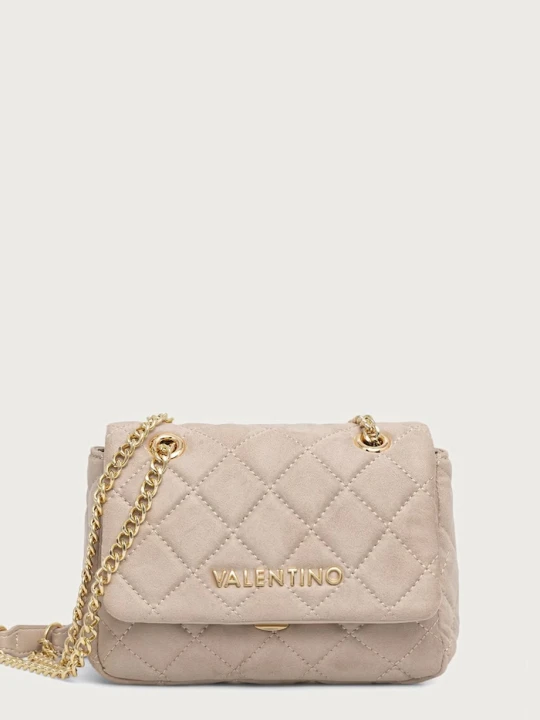 Zdjęcie produktu Valentino Bags torebka crossbody damska z imitacji zamszu OCARINA SUEDE beżowy