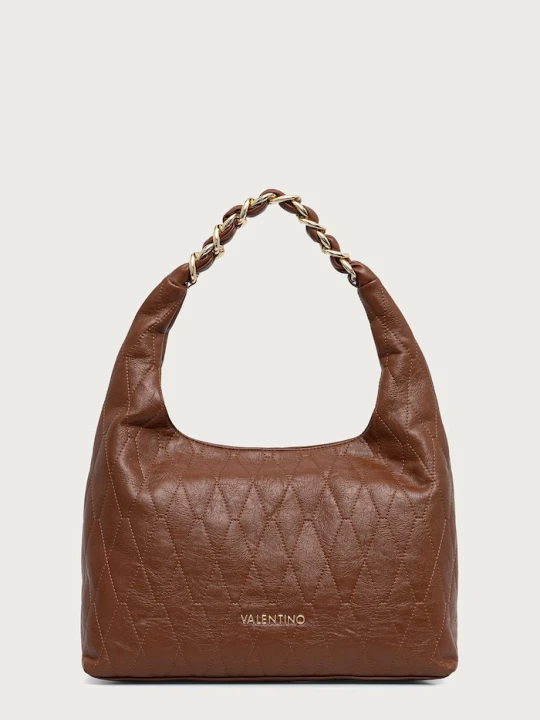 Zdjęcie produktu Valentino Bags torebka hobo damska z imitacji skóry CRYSTELLE brązowy