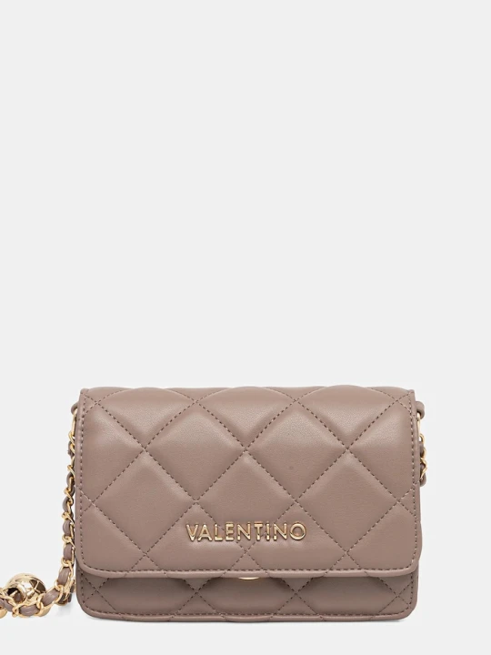 Zdjęcie produktu Valentino Bags torebka crossbody damska z imitacji skóry beżowy
