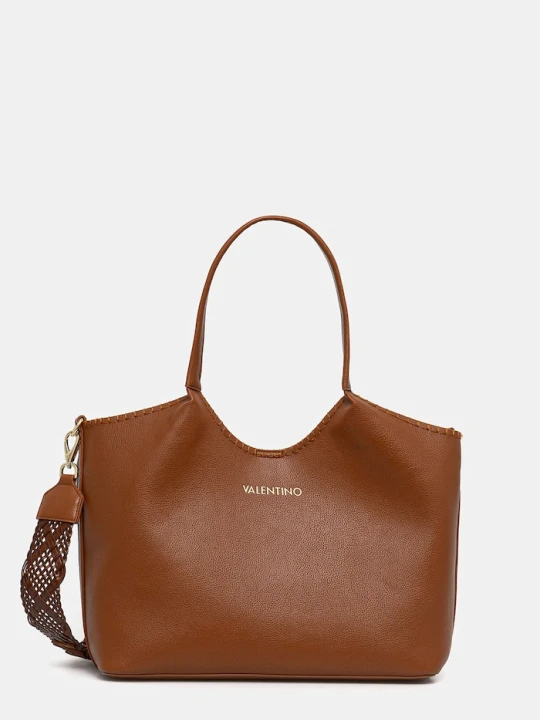 Zdjęcie produktu Valentino Bags torebka shopper damska z imitacji skóry ALEKSANDRA brązowy
