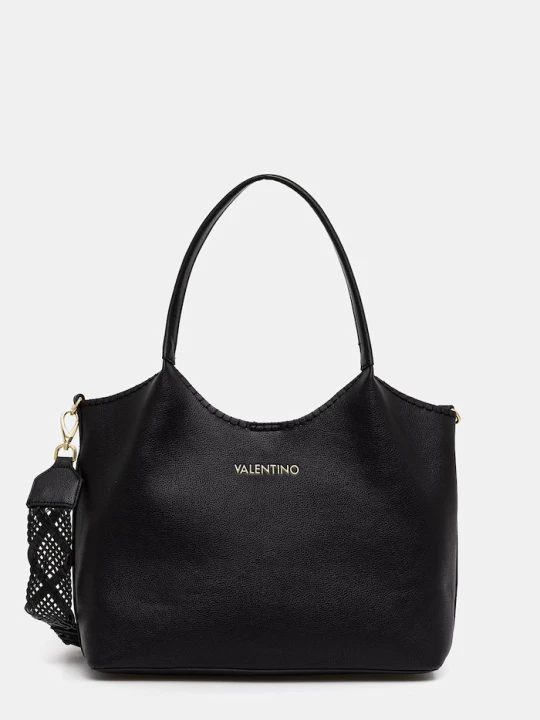 Zdjęcie produktu Valentino Bags torebka shopper damska z imitacji skóry ALEKSANDRA czarny
